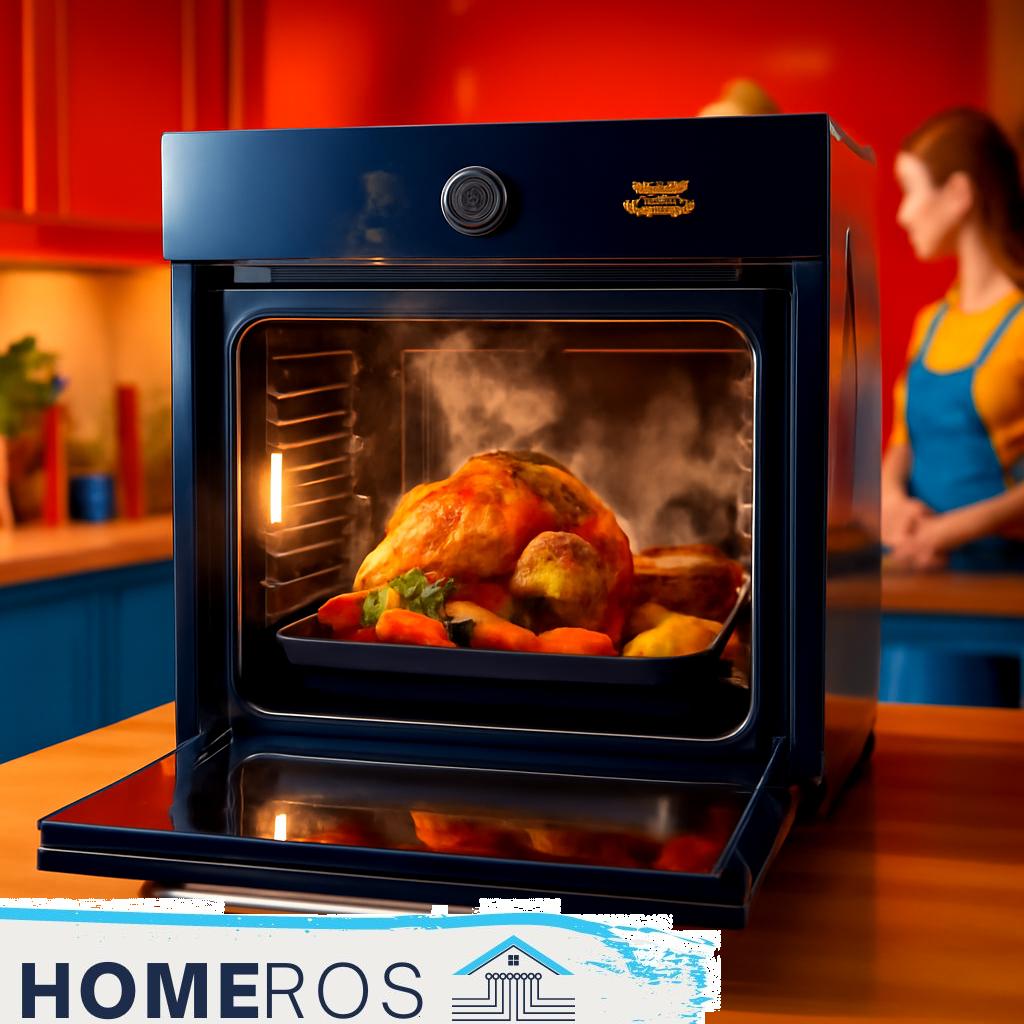 Alt-Text: Moderner Dampfbackofen im Haushalt, ideal für gesundes und schonendes Kochen und Backen.